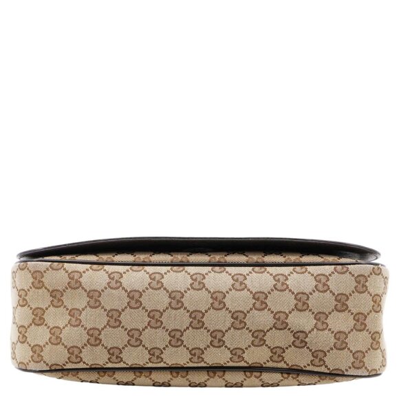 Gucci  GG Flap Large Monogram Canvas Messenger Bag Beige 449171 - Picture 10 of 16